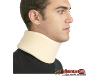 Foam Cervical Collar Neck Support Medium 3-Inch Width White Medium