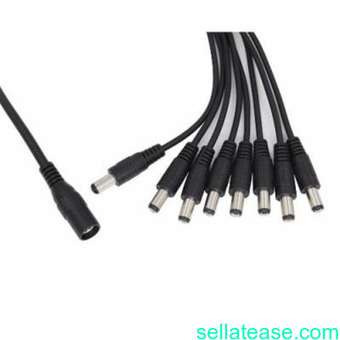 DC 1 Female to 8 Male Power Splitter Cable for CCTV