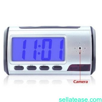 Portable Alarm Clock Spy Camera DVR with Motion Detection