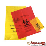 Black Hospital Biohazard Garbage Bags