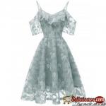 Ruffle Lace Cold Shoulder Dress Chinabrands Owned for sale in Nigeria