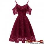 Ruffle Lace Cold Shoulder Dress Chinabrands Owned for sale in Nigeria