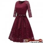 V Neck Bow Belted A Line Dress for sale in Nigeria