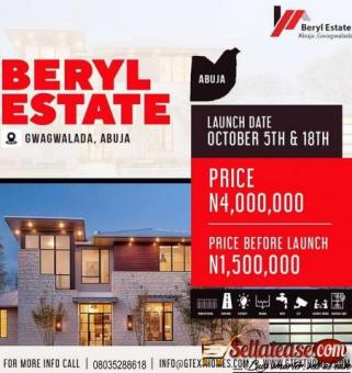 BUY NOW: LANDS AT BERYL ESTATE GWAGWALADA, ABUJA