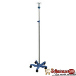Medical Drip Stand 4 Leg Infusion Pole Mobile