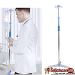 Medical Drip Stand 4 Leg Infusion Pole Mobile - 2