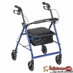 Drive Medical Rollator, Aluminum, Foldable, Removable Back