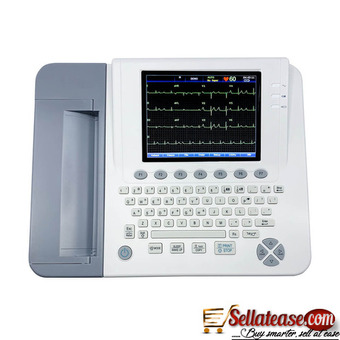 Lightweight 12 Channel 5.7 inch Color Touch Screen with Alphabet Keyboard ECG Machine
