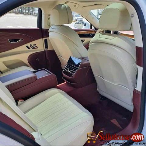 the interior of a Bentley flying Spur in Nigeria. 