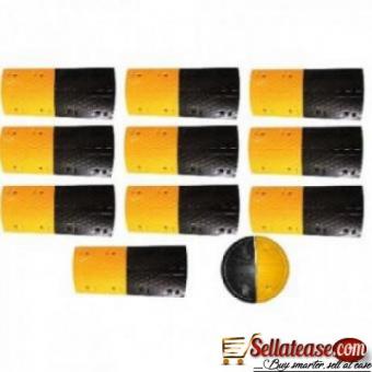 10m Rubber Traffic Speed Breaker Bump Hump with End Caps By Hiphen Solutions Services Ltd