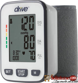 Drive Medical Automatic Deluxe Blood Pressure Monitor, White, Wrist by scantrik med supplies