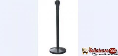 Retractable Belt Stanchion Crowd Queue Control Barrier Post - 1 Poles + 1 Rope By Hiphen