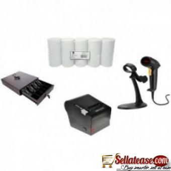 Receipt Printer, Cash Drawer & Thermal Paper POS Hardware Kit By Hiphen