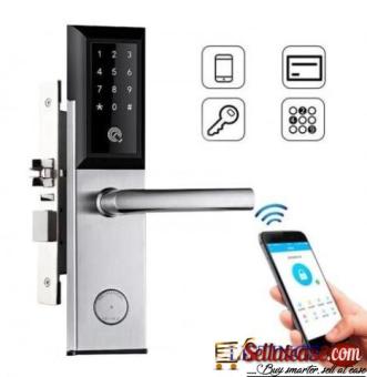 ALPHAR F4 Mobile APP + Password Unlock manual key smart door Lock BY