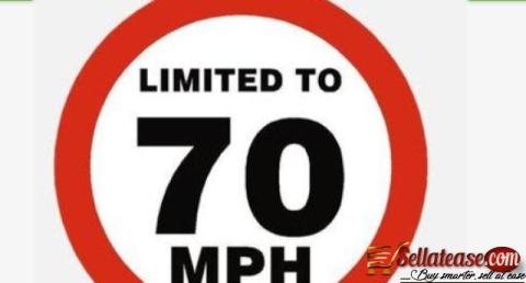 Aluminum Reflective Safety Maximum Speed Warning Sign by hiphen