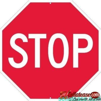 60cm Aluminum Reflective Octagonal Stop Sign by hiphen