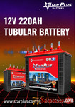 Get the Best 12V 220Ah Tubular Battery – Star Plus Delivers More Backup