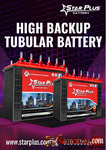 High Backup Tubular Battery for Maximum Power Backup