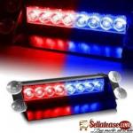 8 LED Visor Dashboard Emergency Strobe Lights - Blue & RedBy Hiphen Solutions Services