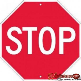 60cm Aluminum Reflective Octagonal Stop Sign By Hiphen