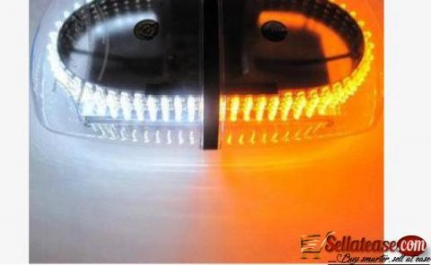 Dual Color Amber & White 240-LED Snow Plow Safety Strobe Light Warning Emergency