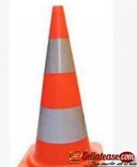 28" Orange Safety Traffic PVC Cones with Two Reflective Collars - Set of 5 by hiphen