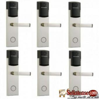Door Lock With RFID Card Access Control - 304 Stainless - 5 Sets by hiphen