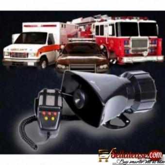 5 Tones Car Siren Vehicle Horn With Mic PA Speaker System by hiphen