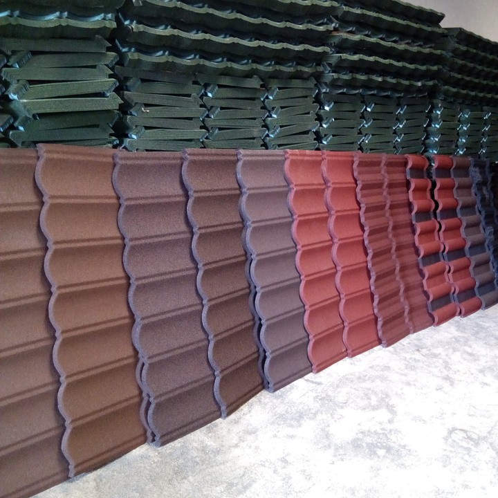 This is a example of stone coated roofing sheets in Nigeria that is used to illustrate the price of the roofing sheet in Nigeria