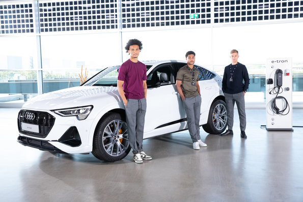 FC Bayern Munich stars receive electrified Audi e-Tron