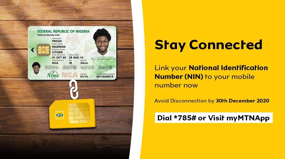 short code to link my nin to my mtn line