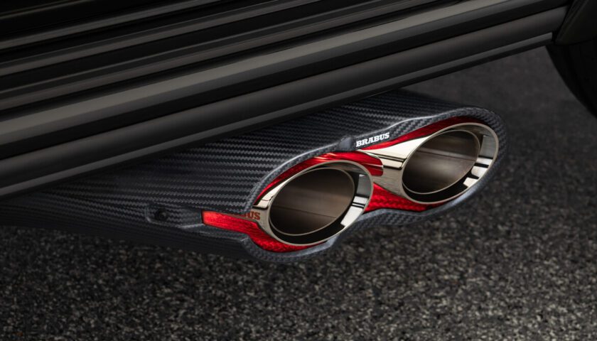 The exhaust system of Mercedes-AMG G-Wagon Brabus Rocket 900 Rocket Edition in Nigeria