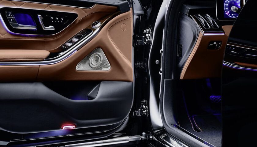 the interior of the 2022 Mercedes Benz S 680 GUARD 4MATIC in Nigeria
