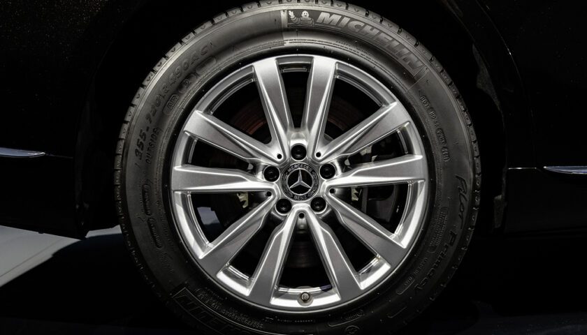 the tires of the 2022 Mercedes Benz S 680 GUARD 4MATIC