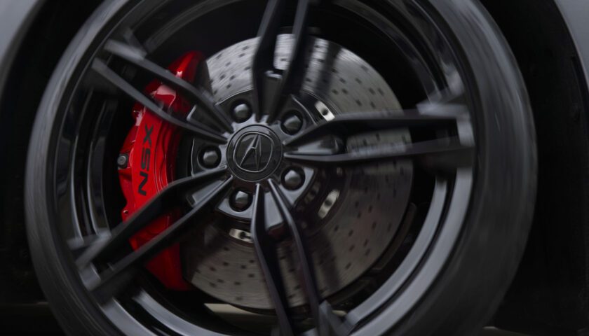 The wheels of the 2022 Acura NSX Type S in Nigeria