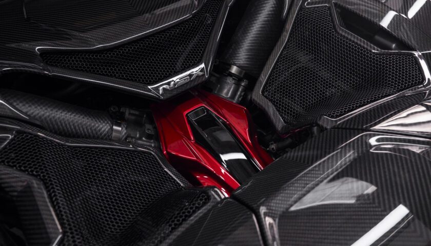 The engine of the 2022 Acura NSX Type S in Nigeria