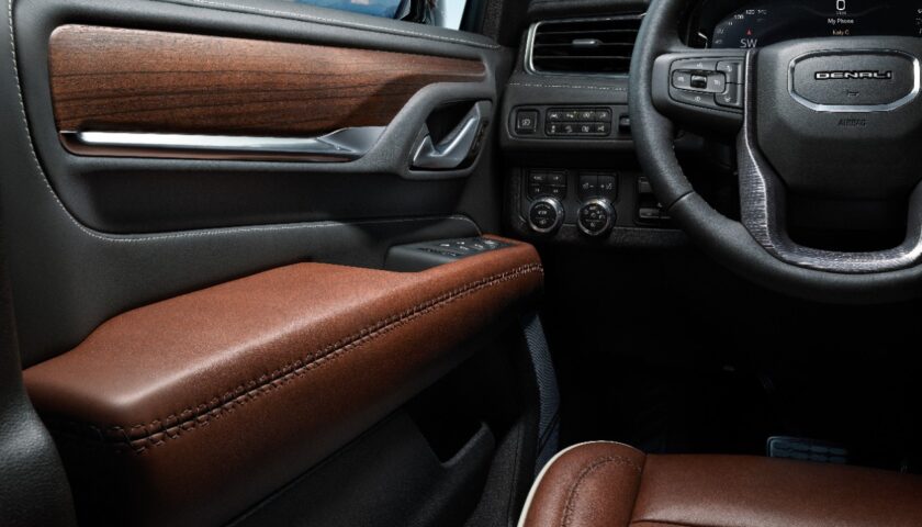 the interior of the2023 GMC Yukon Denali Ultimate in Nigeria