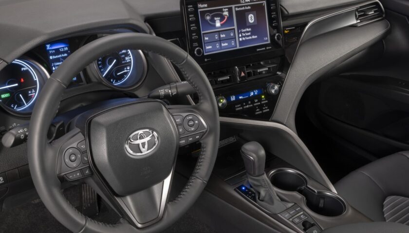 The interior of the 2023 Toyota Camry in Nigeria