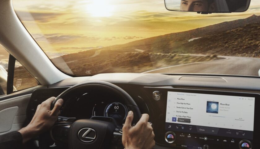 The interior of the 2023 Lexus RX 