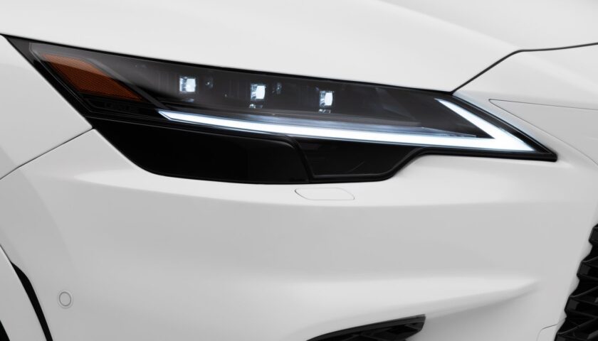 The new headlamps of 2023 Lexus RX 