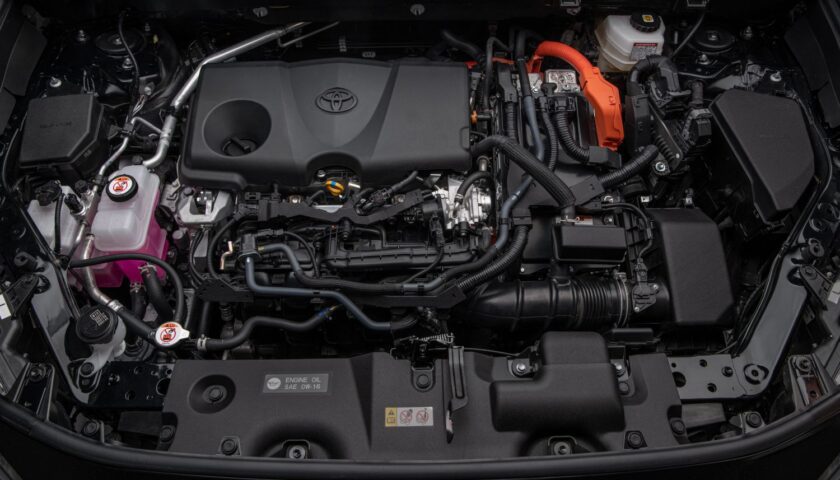 The engine of 2023 Toyota RAV4 in Nigeria