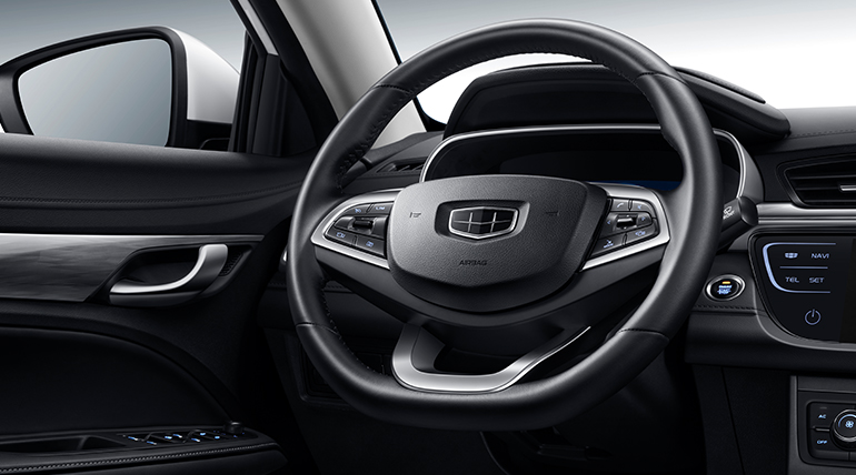 The interior of Geely Emgrand 7 in Nigeria