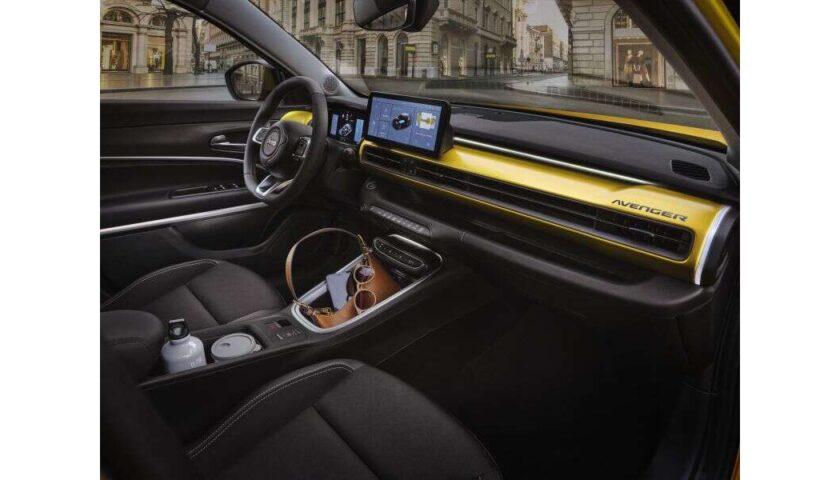 The interior of the 2023 Jeep Avenger