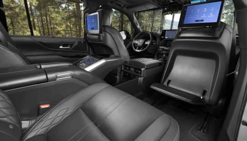 The interior of the 2023 Lexus LX 600 ultra luxury edition in Nigeria