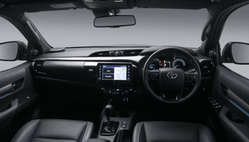 The interior design of the 2023 Toyota Hilux V6 Adventure in Nigeria