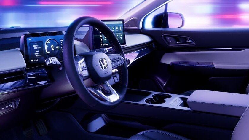 The interior of the 2024 Honda Prologue EV in Nigeria