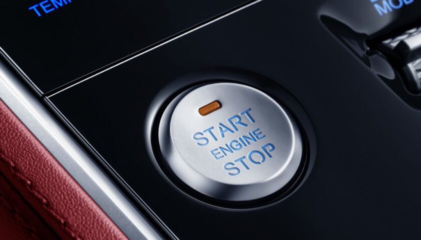 the start/ stop button of the 2023 Changan CS85 Coupe