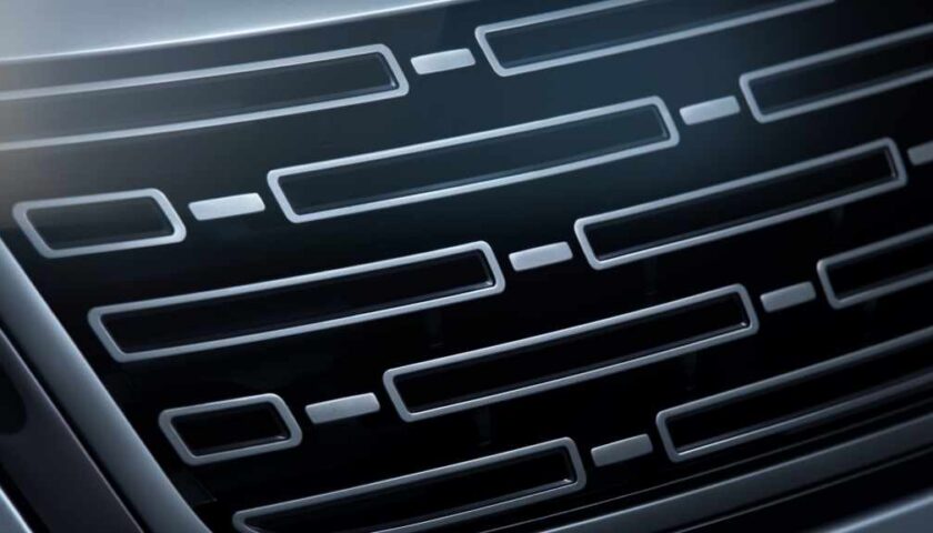 The new grille of the 2023 Range Rover Velar in Nigeria