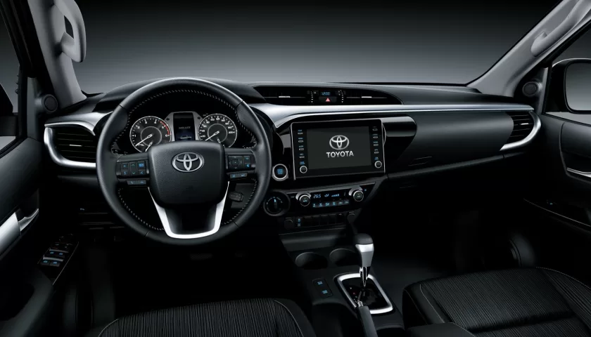 the interior of 2023 Toyota Hilux V4 in Nigeria