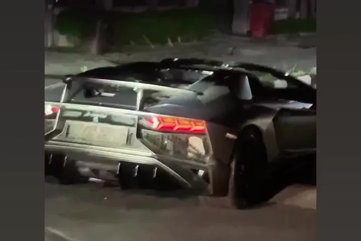 Man Like Chico takes delivery of his Lamborghini at his Port Harcourt residence